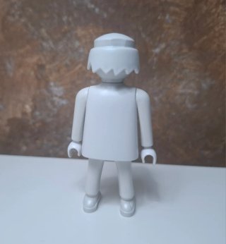 Playmobil custom figura totalmente blanca