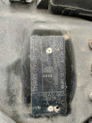 1509095 motor completo k20a6 honda accord berlina