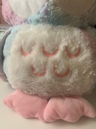 Búho peluche tonos pastel 40cm