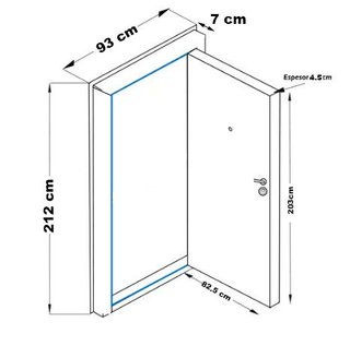 PUERTA BLINDADA SAPELLY-SAPELLY