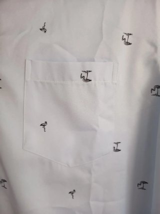 Camisa Shein Estampada Azul Talla XXL