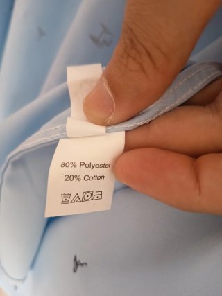 Camisa Shein Estampada Azul Talla XXL
