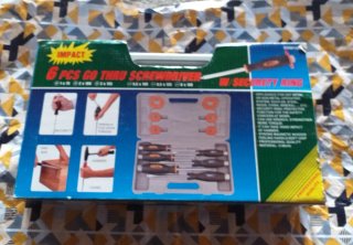 6 Destornilladores Go Thru con Anillo Seguridad