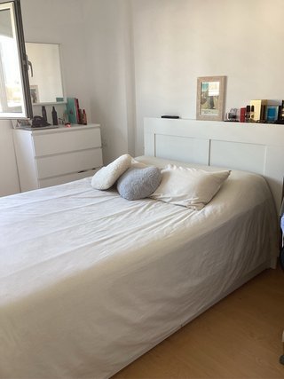 Cama Matrimonio Ikea Brimes Madera+colchon