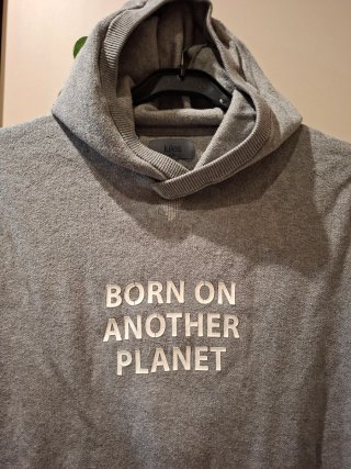 Sudadera gris con capucha