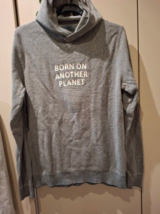 Sudadera gris con capucha