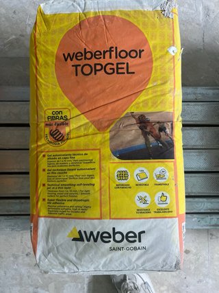 Saco Weberfloor Topgel autonivelante tengo11 sacos