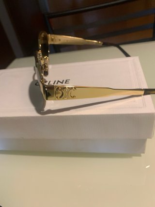 Gafas de sol Celine doradas y verdes