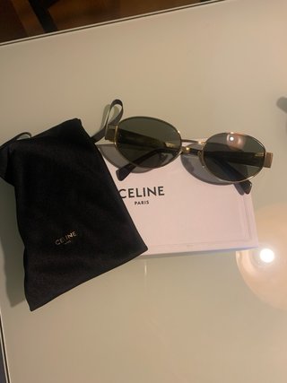 Gafas de sol Celine doradas y verdes