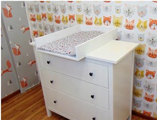 Cambiador Cómoda Ikea Hemnes / 50cm