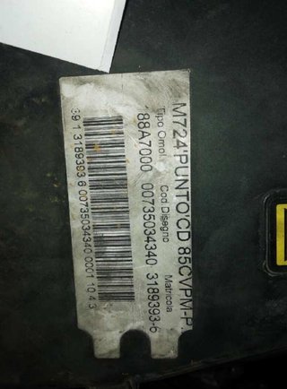 188a7000 motor completo fiat punto 1.9 otolp641640