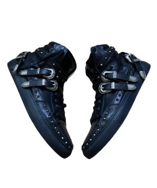 Zapatillas Saint Laurent con tachuelas y hebillas