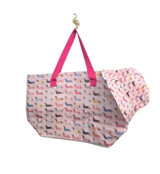 Bolso y gorro playa perros Teckel