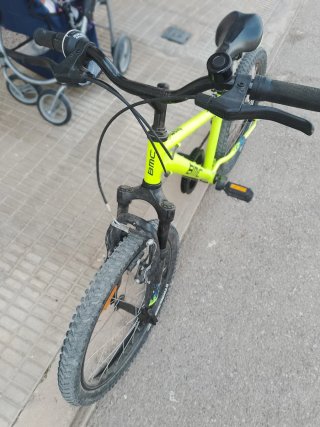 Bicicleta Infantil BMC Verde Neón decathlon