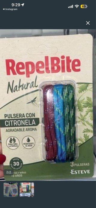2 Paquetes Pulseras Antimosquitos RepelBite
