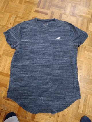 Camiseta Hollister gris jaspeada