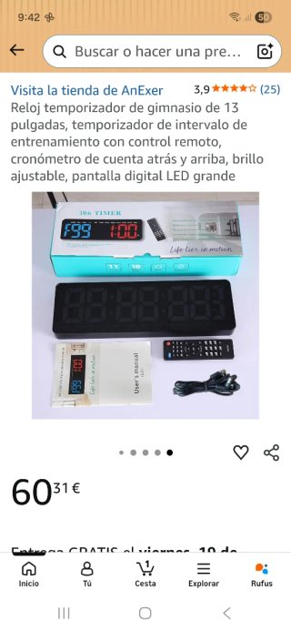 Reloj digital ALWA 306