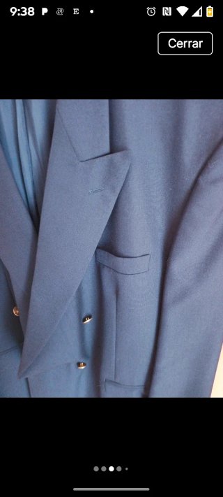 Americana Fice British azul marino Talla 58