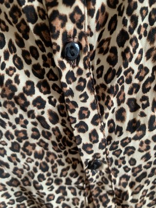 Blusa Zara Estampado Animal Talla S