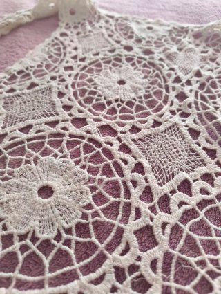 Chaleco crochet blanco