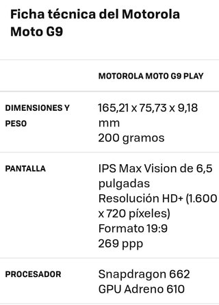 MOTOROLA G9 PLAY