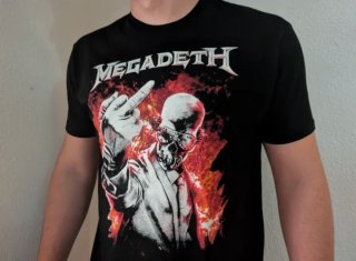 CAMISETA NEGRA - MEGADETH - TALLA L y más...
