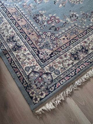 Alfombra Oriental Vintage Grande Gris Morado