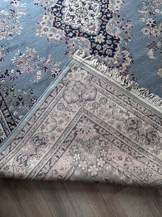 Alfombra Oriental Vintage Grande Gris Morado