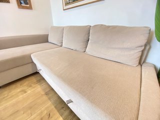 Sofá Cama Chaise Longue Friheten Beige