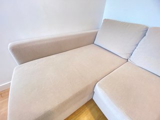 Sofá Cama Chaise Longue Friheten Beige