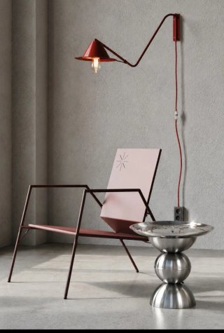 Tavolino Nembula Design in metallo inox