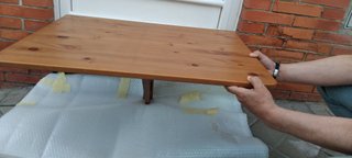Mesa de madera teca plegable