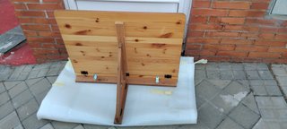 Mesa de madera teca plegable