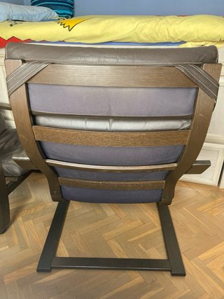 2 Sillones de Cuero Marrón Ikea