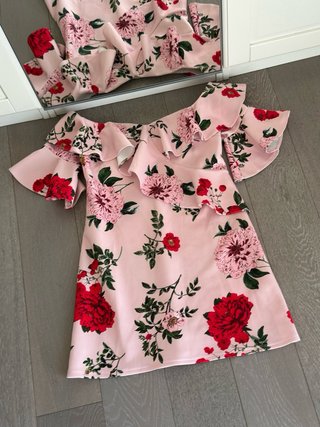ASOS Abito floreale rosa