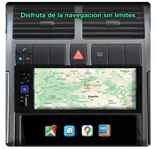 Radio Carplay/Android Auto 1 Din Pantalla 5