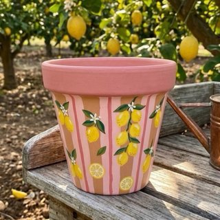 Hand painted Acrylic Flower Pot | customisable