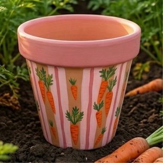 Hand painted Acrylic Flower Pot | customisable
