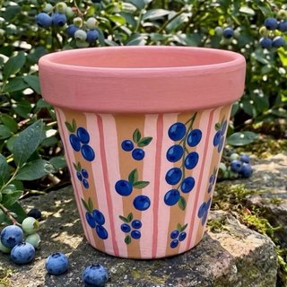 Hand painted Acrylic Flower Pot | customisable