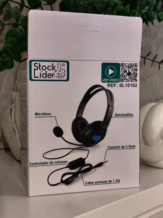 Cascos GAMING de Stock Líder (NUEVOS) - Negros