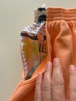 Falda Tenis Lacoste Naranja Talla xs