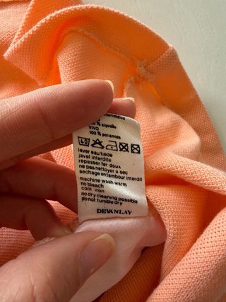 Falda Tenis Lacoste Naranja Talla xs