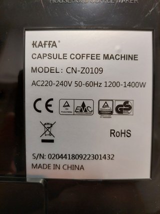 Máquina Café Kaffa CN-Z0109