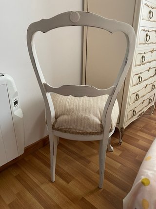 Silla de comedor estilo vintage restaurada