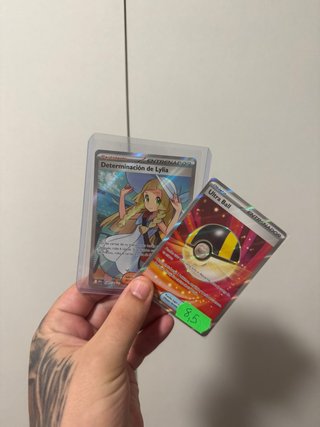 Lote Cartas Pokémon: Lylia y Ultra Ball