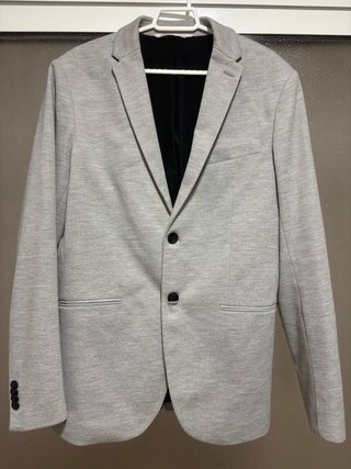 Americana Zara Gris Hombre Verano