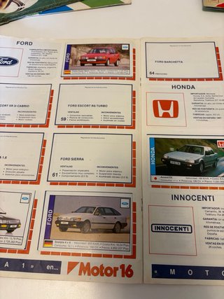 Album Incompleto Coches Colección Cromos 1988