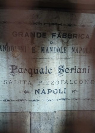 Mandolina Napolitana Pasquale Soriani 1920