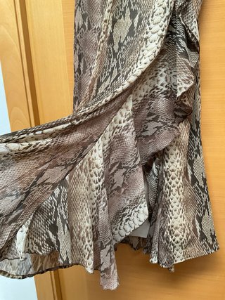 Falda larga estampado serpiente