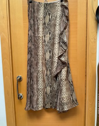 Falda larga estampado serpiente